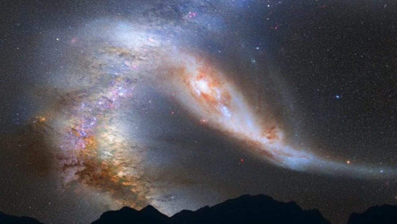 imagen Así será el choque entre la Vía Lactea y la galaxia Andrómeda