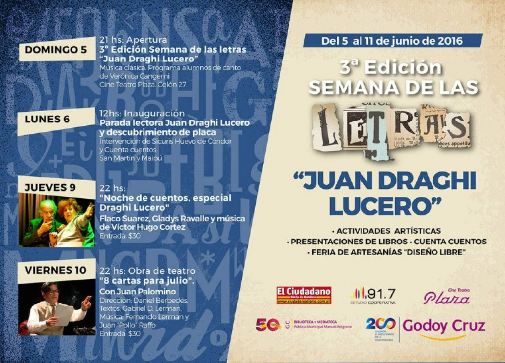 imagen Tercera edición de la Semana de las Letras