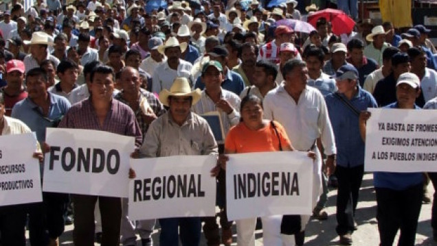 imagen Reprimieron una manifestación de pueblos originarios en Colombia