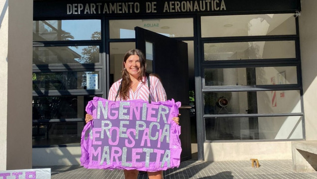 imagen "Puedo decir que soy la primera ingeniera espacial de la Argentina y eso me enorgullece"