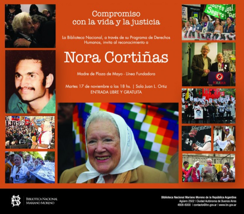 imagen HOMENAJE A NORA CORTIÑAS EN LA BIBLIOTECA NACIONAL