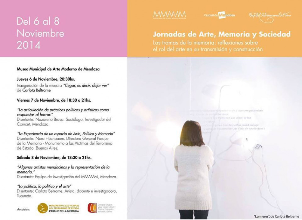 imagen Mañana comienzan las Jornadas de Arte, Memoria y Sociedad