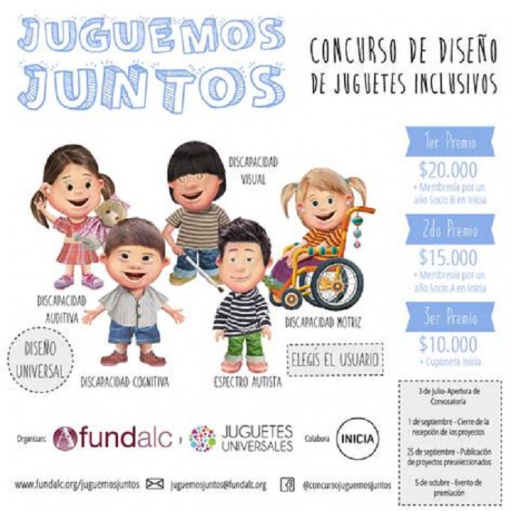 imagen Lanzan un concurso de diseño de juguetes inclusivos para chicos con discapacidad