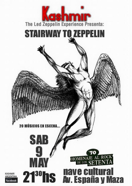 imagen Kashmir en el Homenaje al Rock de los "70