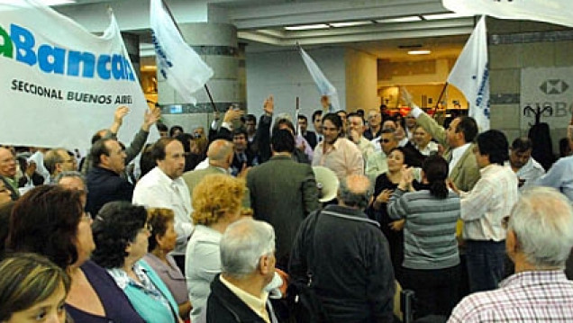 imagen  El personal del Banco Nación va a paro total el viernes.