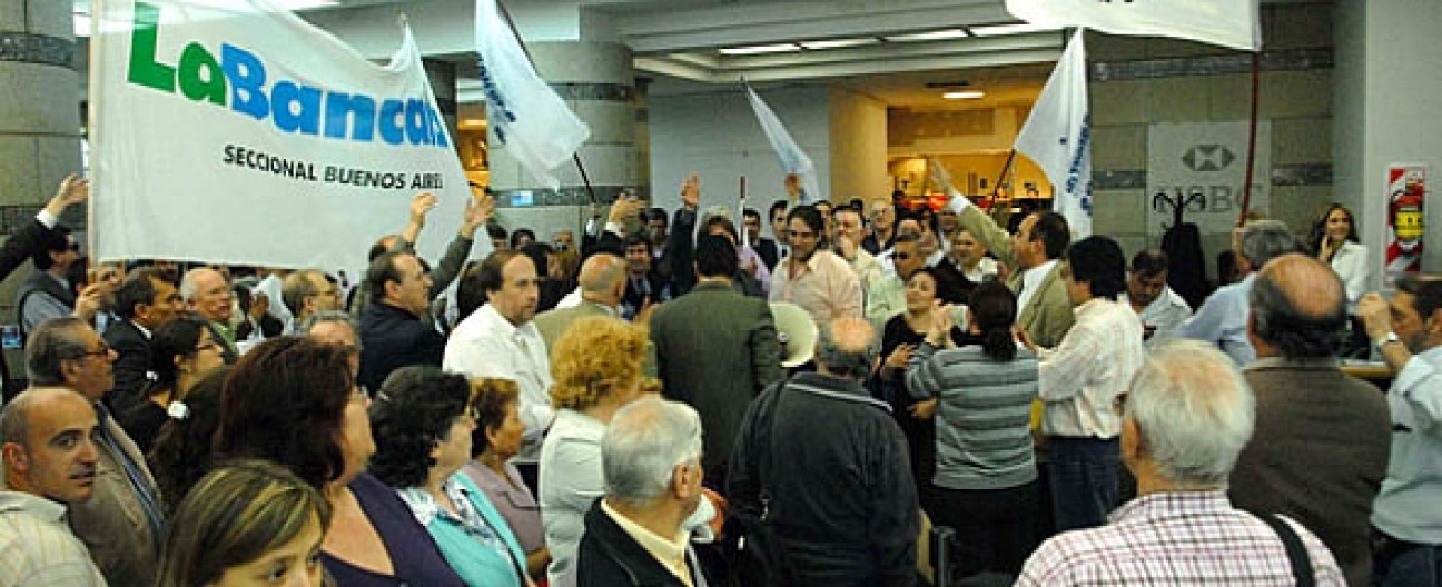 imagen  El personal del Banco Nación va a paro total el viernes.