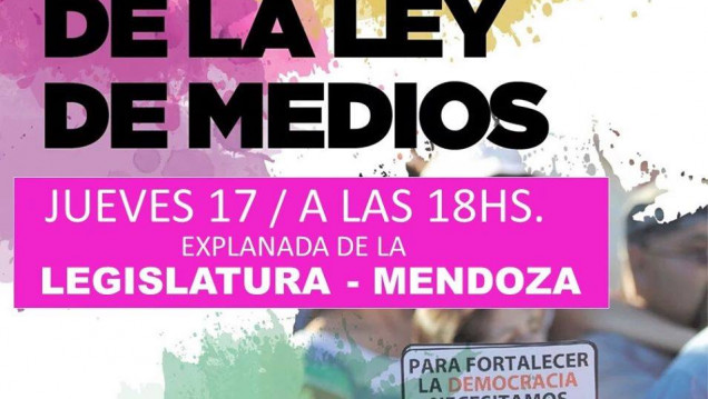 imagen Ley de Medios: "hay una fuerte participación de la gente, que se autoconvoca y expresa"