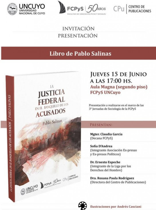 imagen Pablo Salinas presenta su nuevo libro en la UNCUYO