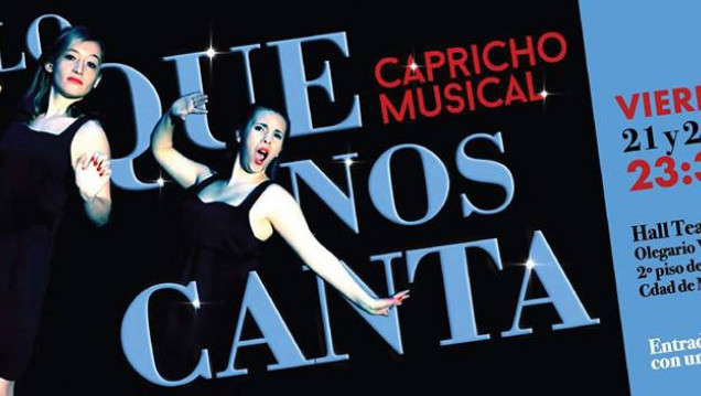 imagen Este viernes, "Lo que nos canta" en el Teatro Las Sillas