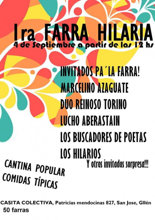 imagen Primer Farra Hilaria, este domingo