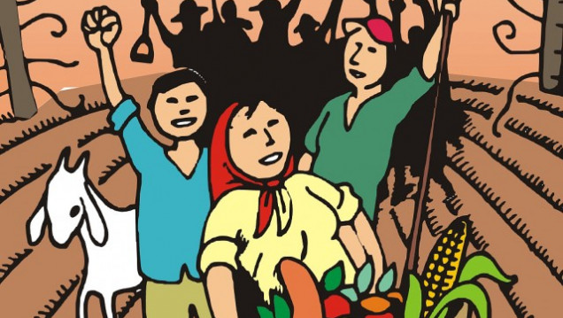 imagen La Unión de Trabajadores Rurales Sin Tierra realiza una marcha por el día Internacional de la lucha campesina