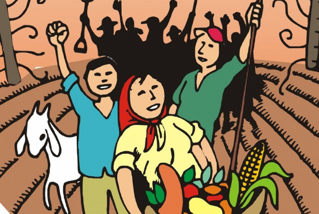 imagen La Unión de Trabajadores Rurales Sin Tierra realiza una marcha por el día Internacional de la lucha campesina