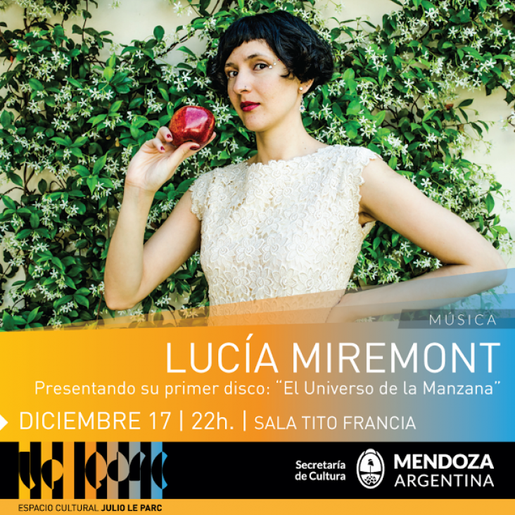 imagen Lucía Miremont y "El Universo de la Manzana"