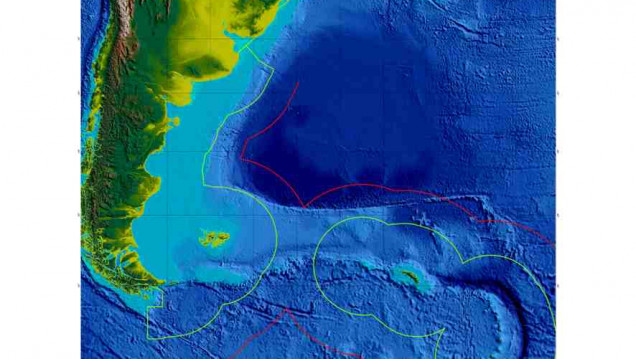 imagen Soberanía: la plataforma continental de la Argentina incluye a las Islas del Atlántico Sur