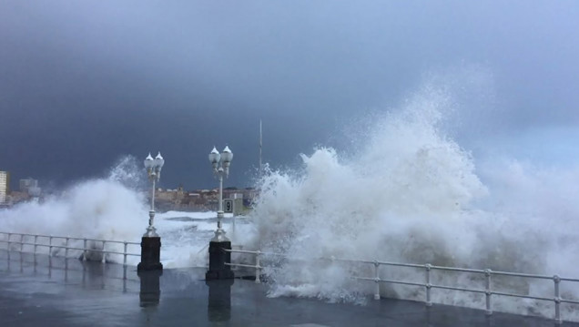 imagen Fuerte temporal sacude Mar Del Plata