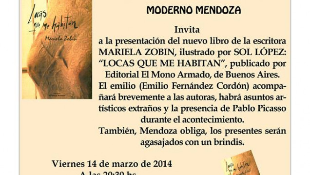 imagen La escritora mendocina Mariela Zobin presenta "Locas que me habitan"