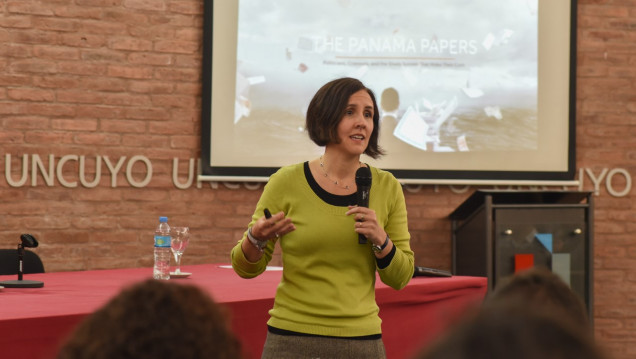 imagen LA INVESTIGADORA DE PANAMÁ PAPERS EN LA UNCUYO