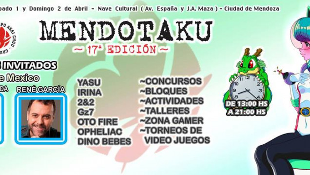 imagen Radio Universidad transmite la 17° edición del Mendotaku
