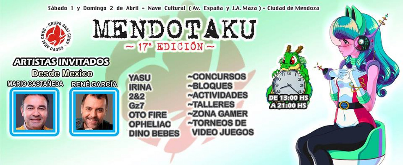 imagen Radio Universidad transmite la 17° edición del Mendotaku