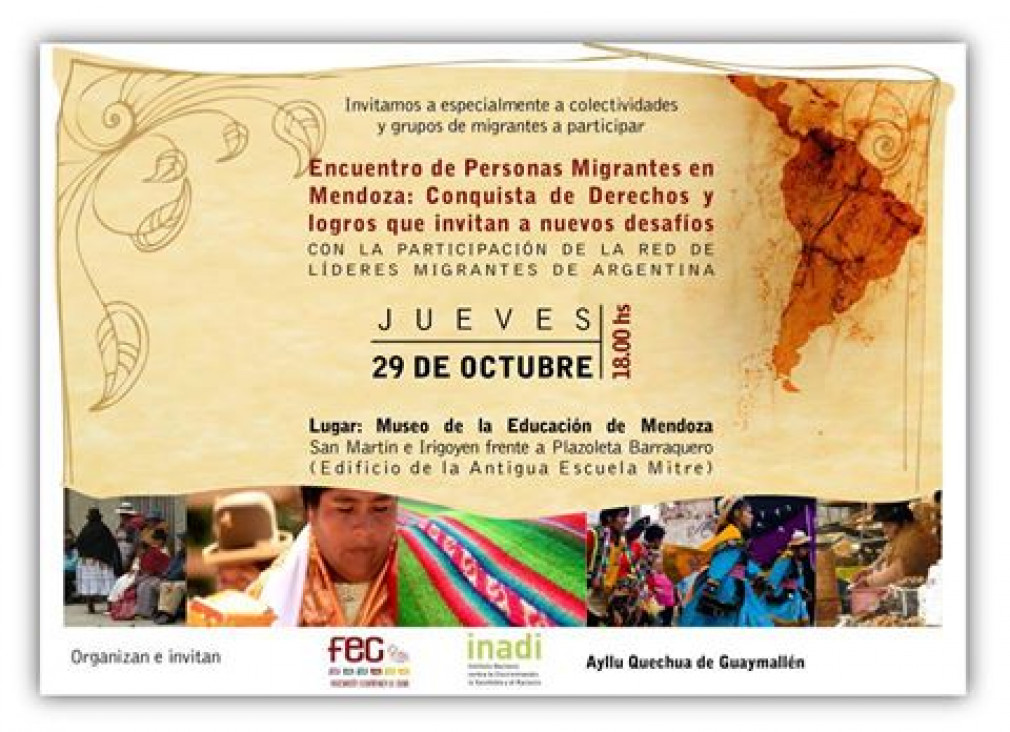 imagen Encuentro de personas migrantes en Mendoza