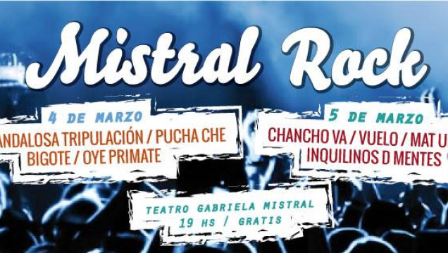 imagen Se viene una nueva edición del "Mistral Rock" en el Teatro Gabriela Mistral