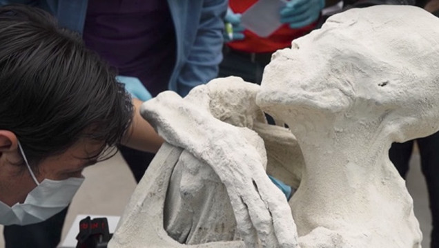 imagen Desmienten que la momia hallada en Nazca sea de origen extraterrestre