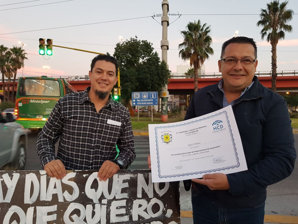 imagen El "motivador" del nudo vial es personalidad destacada de Guaymallén