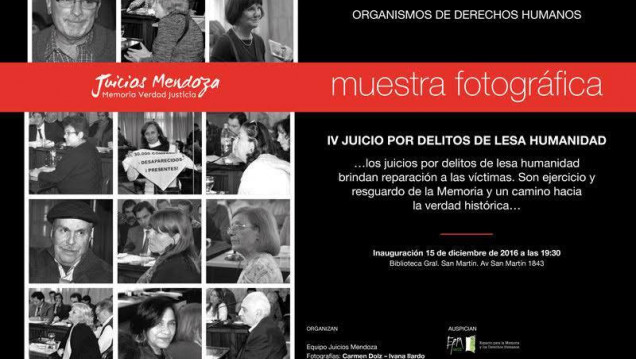 imagen Muestra Fotográfica de la Megacausa en la Biblioteca General San Martín