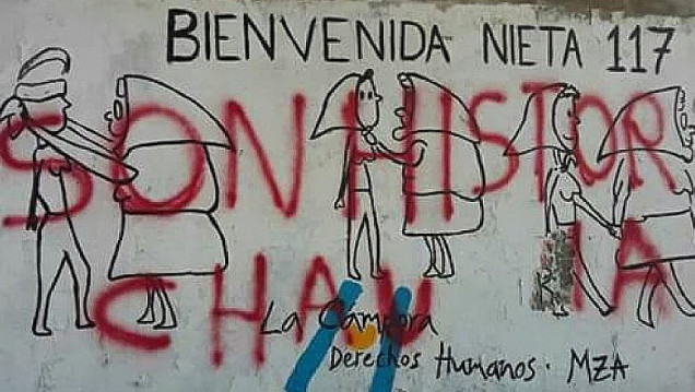imagen Vandalismo sobre un Mural Homenaje a las Madres de Plaza de Mayo
