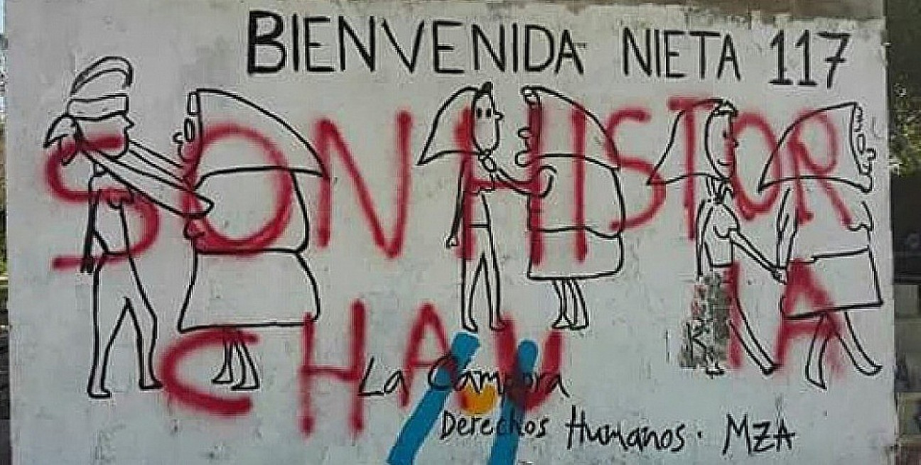 imagen Vandalismo sobre un Mural Homenaje a las Madres de Plaza de Mayo