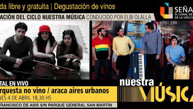 imagen La Orquesta No Vino y Araca Aires Urbanos, nueva fecha del Ciclo "NUESTRA MÚSICA"