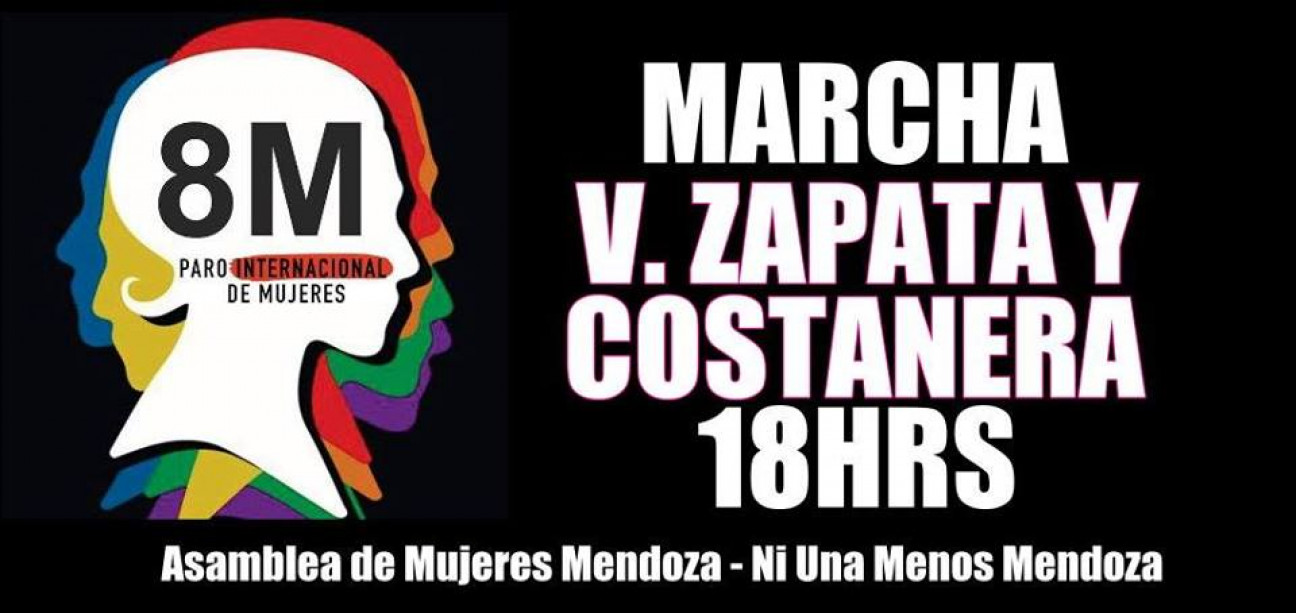 imagen Mendoza, más activa en el Paro Internacional de Mujeres