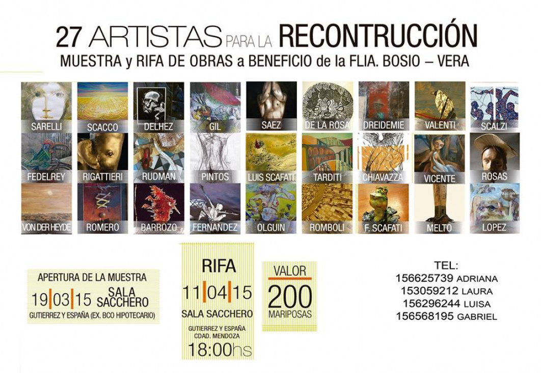 imagen Rifan obras de arte para la reconstrucción de la cada de Ana Vera