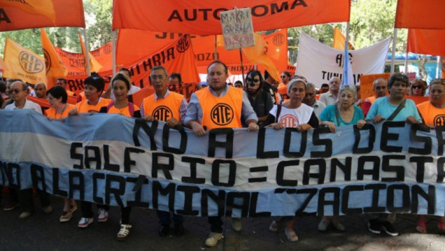 imagen Así transcurre la jornada de protesta en Mendoza