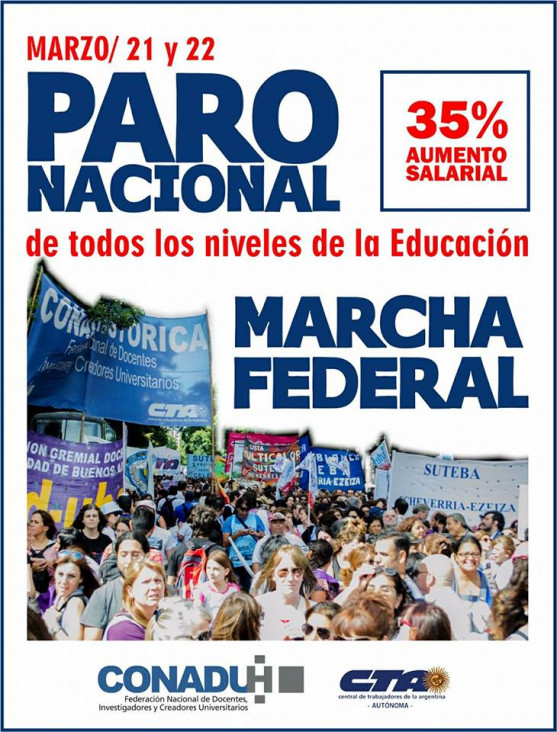 imagen "La Universidad tendrá su propia columna en la Marcha"