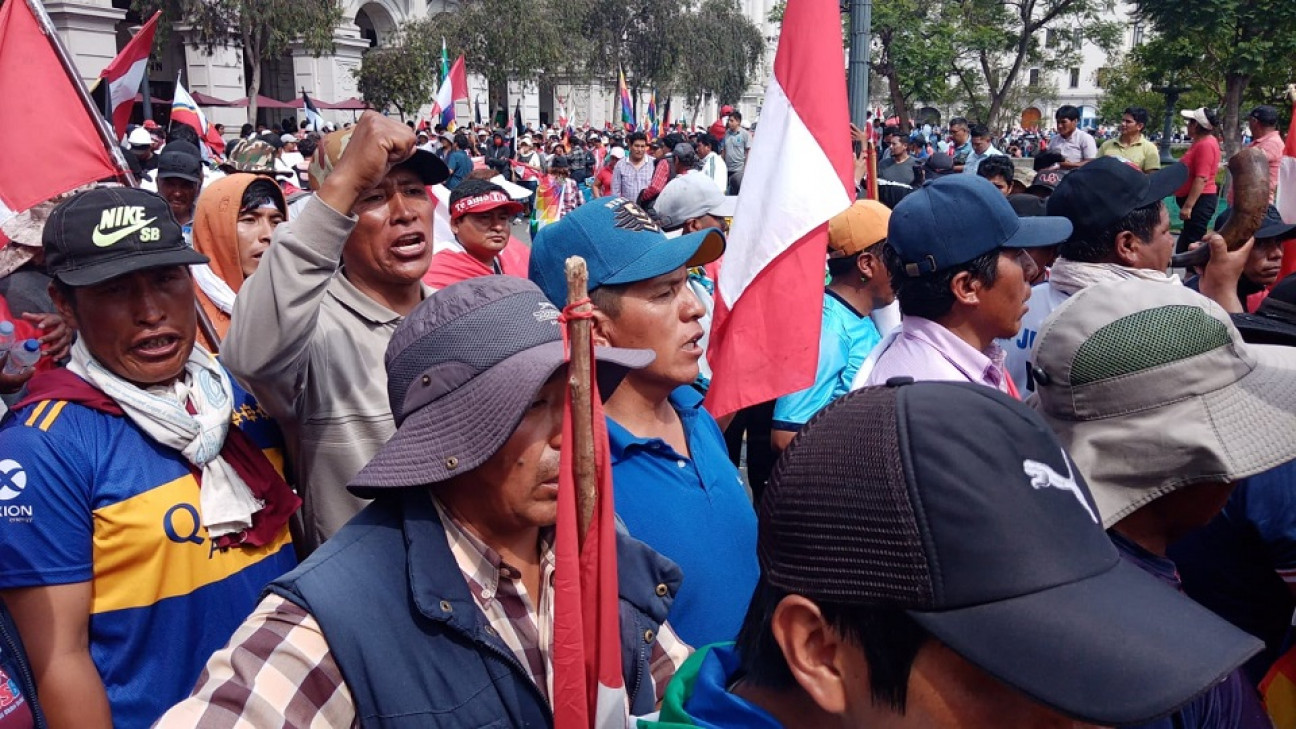 imagen Perú: continúan las marchas y manifestaciones en Lima para pedir la renuncia de Dina Boluarte