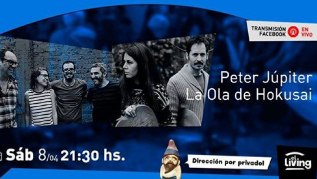 imagen Este sábado, El Living se viste con Peter Júpiter y La Ola de Hokusai