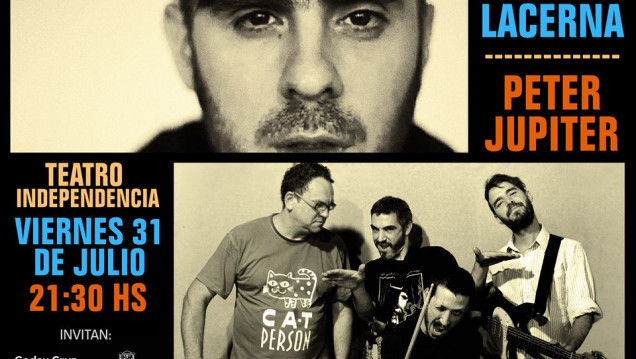 imagen Peter Júpiter y Leandro Lacerna, mañana en el Teatro Independencia