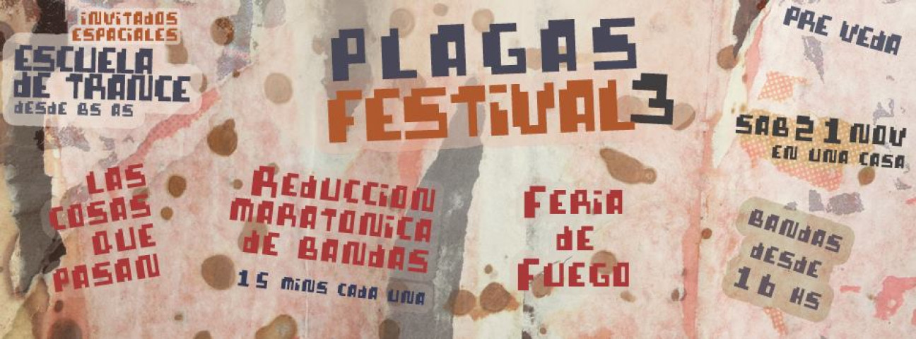 imagen Plagas Festival 3 este sábado 