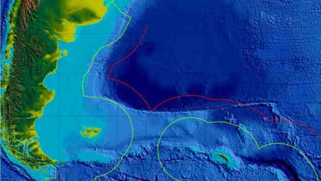 imagen Plataforma Continental: "Sirve mucho para la proyección Antártica"