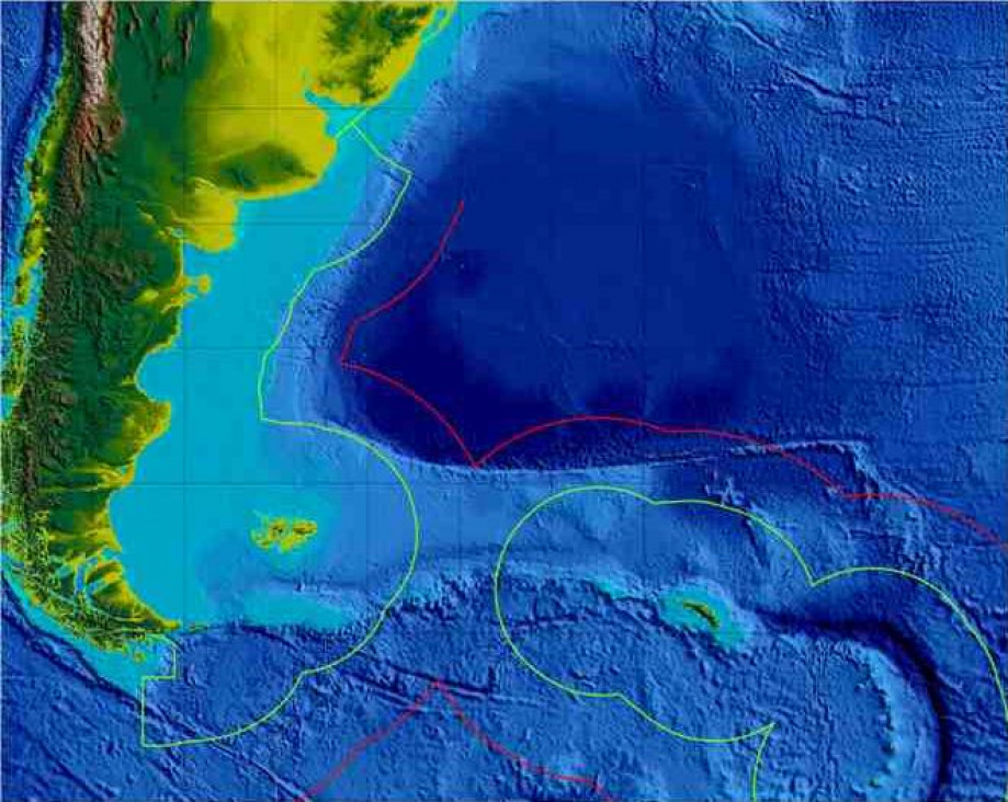 imagen Plataforma Continental: "Sirve mucho para la proyección Antártica"
