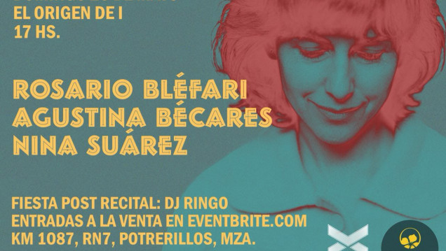 imagen Rosario Bléfari llega a Potrerillos con su proyecto solista