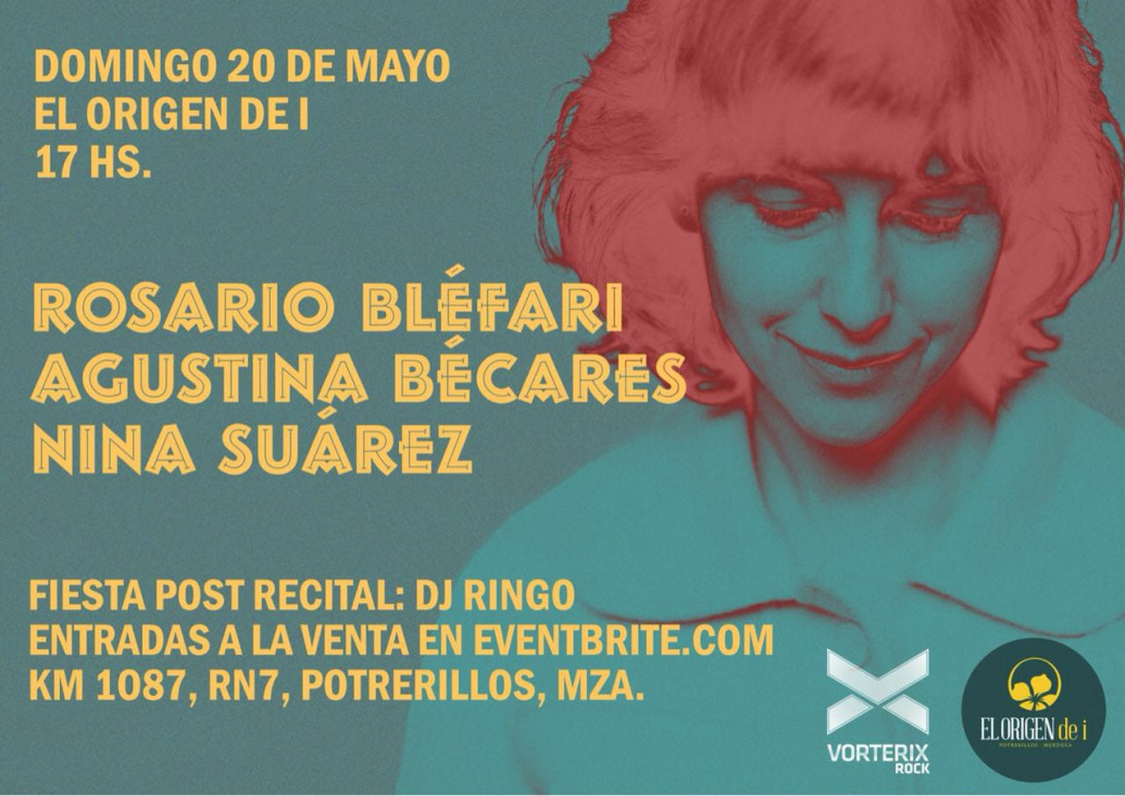 imagen Rosario Bléfari llega a Potrerillos con su proyecto solista