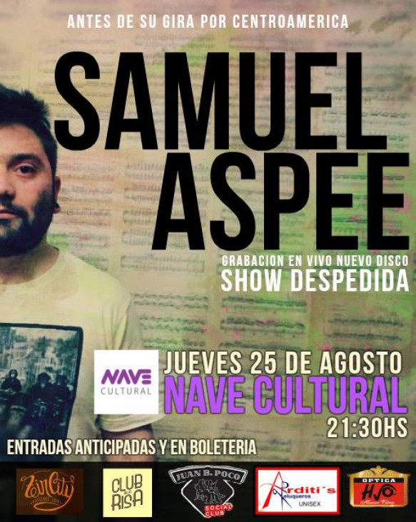 imagen Samuel Aspee musicaliza la Nave Cultural