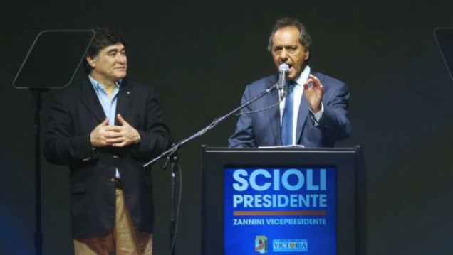 imagen Scioli hizo un discurso de campaña de cara al balotaje