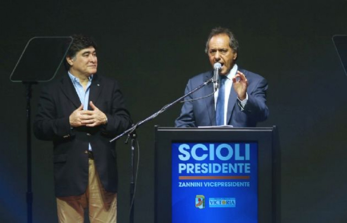 imagen Scioli hizo un discurso de campaña de cara al balotaje