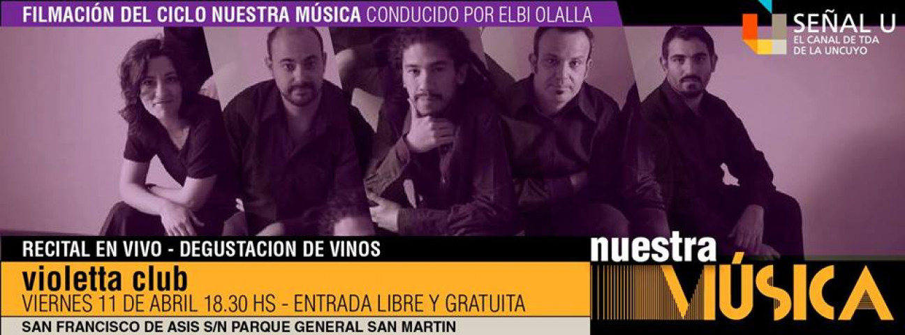 imagen Violetta Club en el Ciclo "Nuestra Música", por Señal U