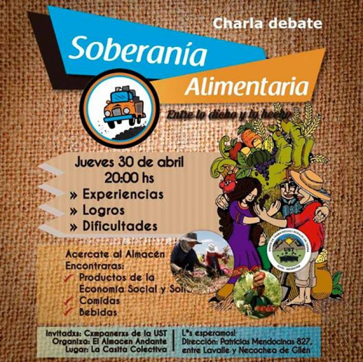 imagen Charla de Soberanía Alimentaria en La Casita Colectiva