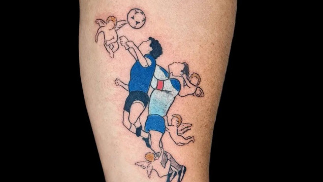 imagen "Tatuando Dieguitos por Argentina": la idea de Wally pasó por Mendoza