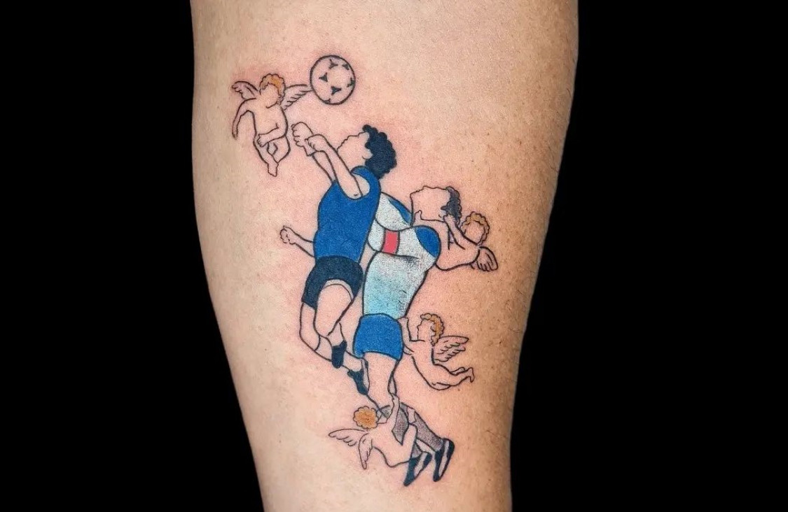 imagen "Tatuando Dieguitos por Argentina": la idea de Wally pasó por Mendoza